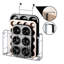 Ensemble de 2 porte-organisateurs de porte / d'armoire à fixation murale dans la cuisine ou le garde-manger pour planche à découper, papier d'aluminium, produits de nettoyage, argent