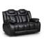 Galles 3 Seater Faux Leather Reclining Sofa-1318888375-1294929887