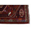Tapis décoratif en laine rouge shiraz de conception unique 3 pi 6 po x 5 pi 1 po noué à la main 2010s