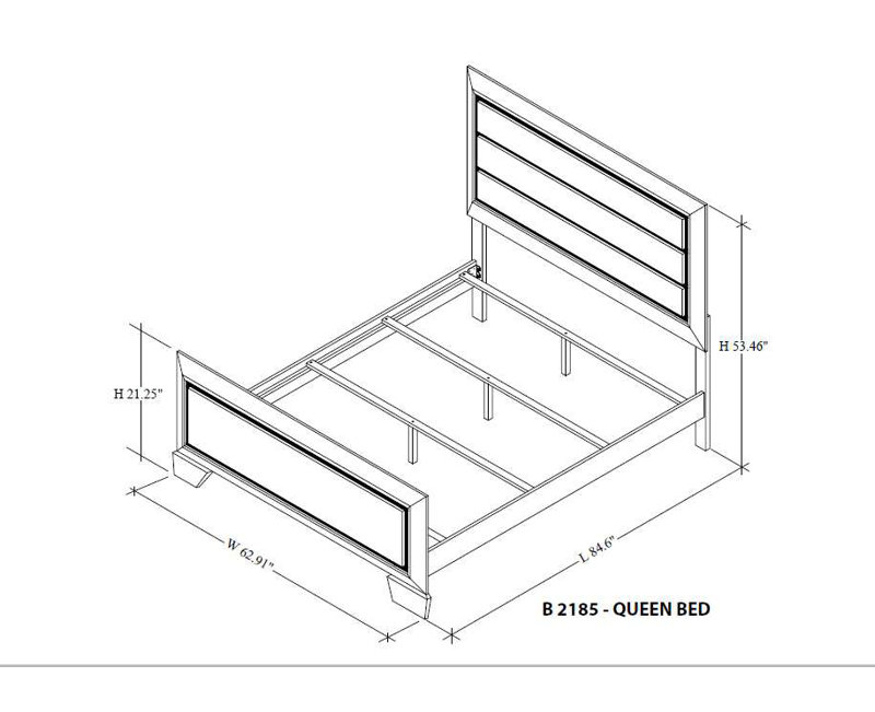Ensemble de chambre à coucher 3 pièces avec grand lit, commode et miroir en bois brun patiné, Grand