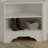 Minimalist Corner Hallway Shelf With Shoe Bench + 4 Hooks + Adjustable Shelf (Hall/Living Room, White)-138263204
