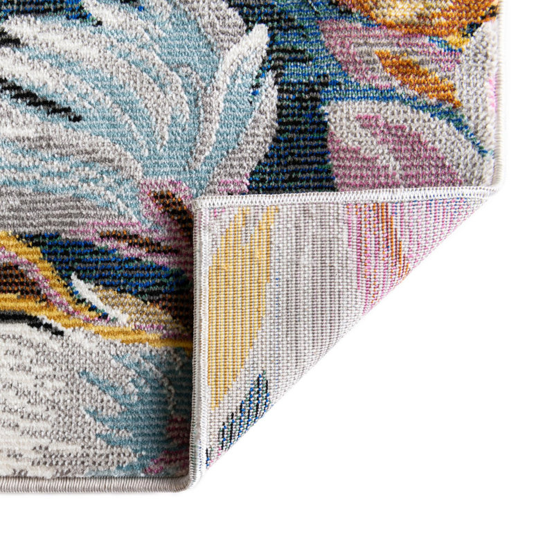 Tapis champêtre et floral multicolore, Tapis de couloir 2 pi 7 po x 12 pi