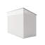 Pièce blanche en tôle de fer, 4 * 8 pi, charnière simple pour porte latérale, imperméable, convient pour le rangement temporaire dans les projets de chemin de fer sur les chantiers de construction