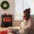 Joerg Winston Porter 25 " W Black Electric Fireplace with BTU 5000