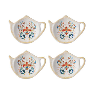 Set of 8 Teabag Holder Tuscany