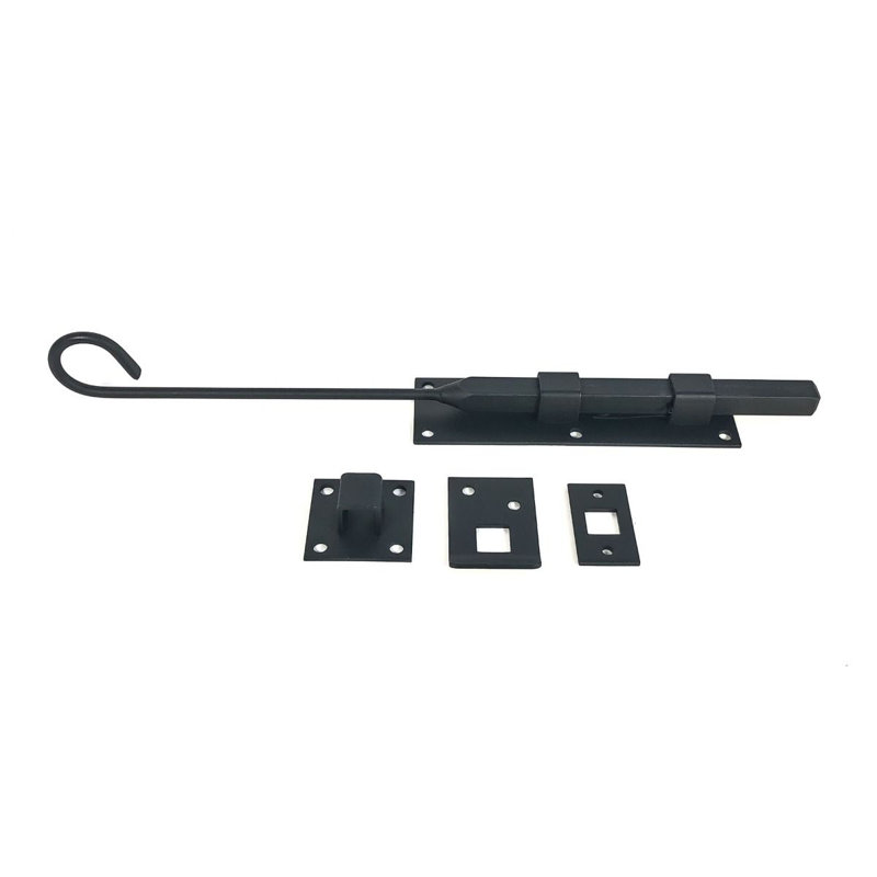 Forged Iron Cane Bolt Latch, 14"