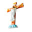 Décoration murale en résine pour croix avec dieu, statue de crucifixion religieuse