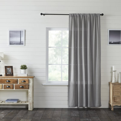 Ayres 100% Cotton Semi Sheer Curtain Single Panel