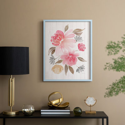 «Loose Peony II», reproduction encadrée - bois massif