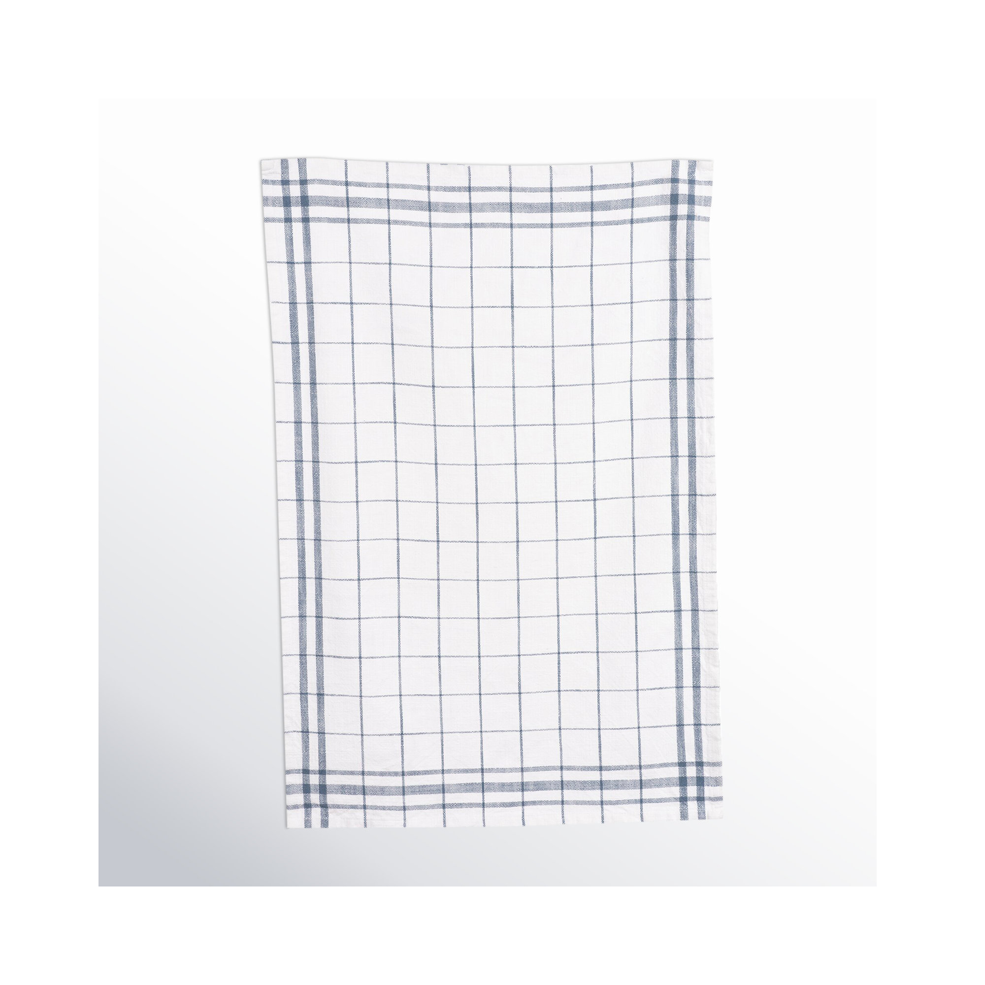 Soverall Cotton Plaid Kitchen Towel Linen Set, Bering Sea