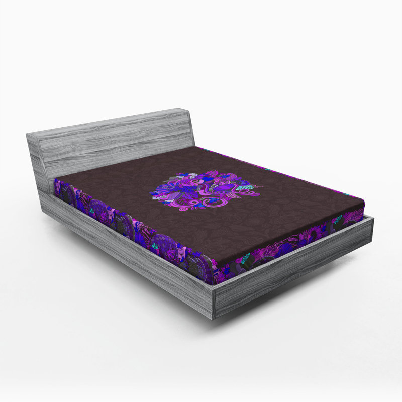 Drap-housse floral/floral, Drap-housse grand