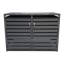 Cleobury - Remise double - Grand - Gris foncé avec portes aspect bois (68 po x 39 po x 49 po)-1454952917-1454952912