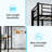 Iron Frame Bed With Railing And Stairs For Youth Bedroom, Black, Space - Saving Black On Both Sides Twin Featuring Stable Installation-124719669