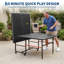 Table de ping-pong pliable portative 8 pieds intérieur / extérieur 8 pieds, ensemble de tennis de table en bois aggloméré de 12 mm avec filet 2 raquettes 3 balles, jeu professionnel pour adultes