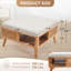 Table basse carrée en rotin avec rangement-98727763