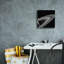  «Saturn-lit Tethys» par la NASA, art mural sur toile, 12 po x 12 po