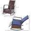 Chaise berçante avec repose-pieds réglable