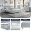 Cadre de lit plateforme gris Queen Size