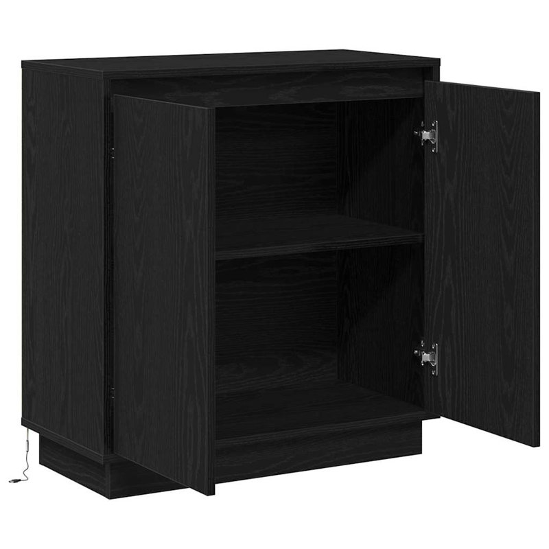  Sideboard 71 X 34.5 X 75 Cm Engineered Wood, Black Oak