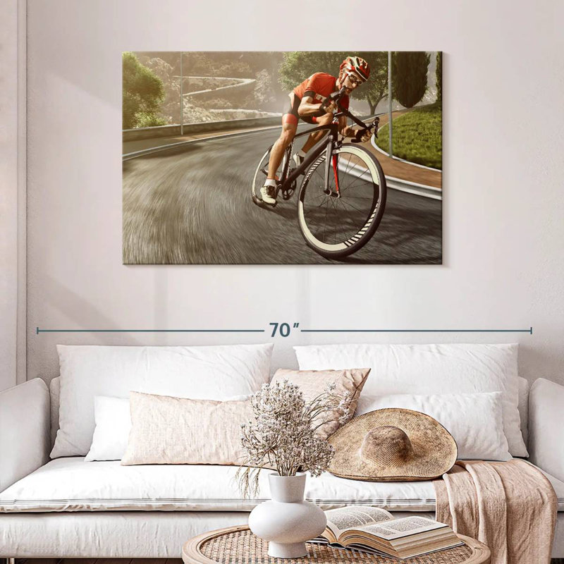 Cyclisme sur route sinueux Sireci, H 30 po x l 45 po
