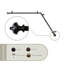Tringle de rideau de coin simple réglable en métal Kravitz-1310954530-1310954558