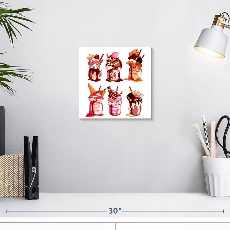 Yarlin surchargé Milkshakes, H 10 po x l 10 po