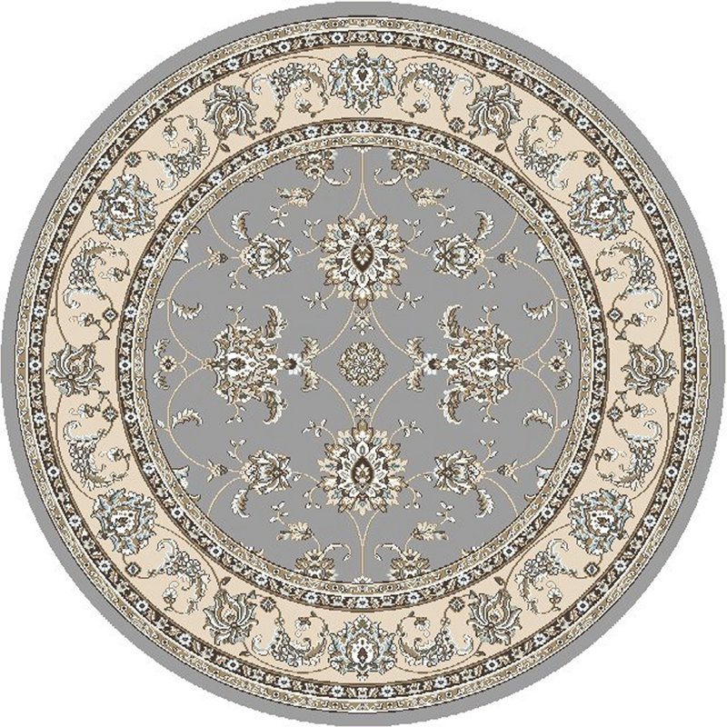 Tapis gris West Palm Beach, Rond 5 pi 3 po