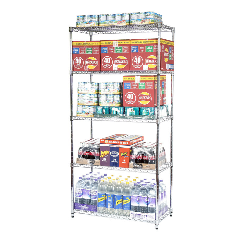121cm W Metal Shelving Unit