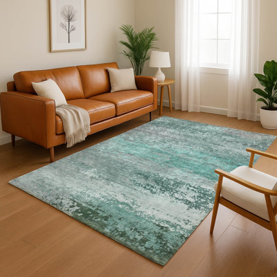 Premium Machine Washable Mayfield AMF2071 Abstract Rug
