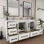Meuble-lavabo double 71,1 po avec plateau en acrylique Victoria-98195073