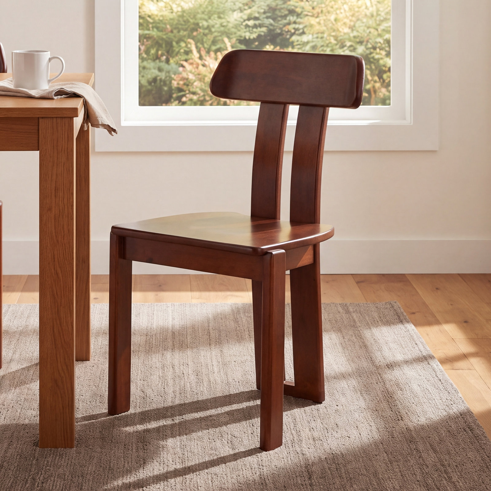 Jahmal Dining Chair, Walnut