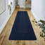 Navy Non Slip Rocco Area Rugs & Runners – Luxury Living Room Carpet, Bedroom Rug, Kitchen Floor Mat & Hallway Door Mat-1793250790