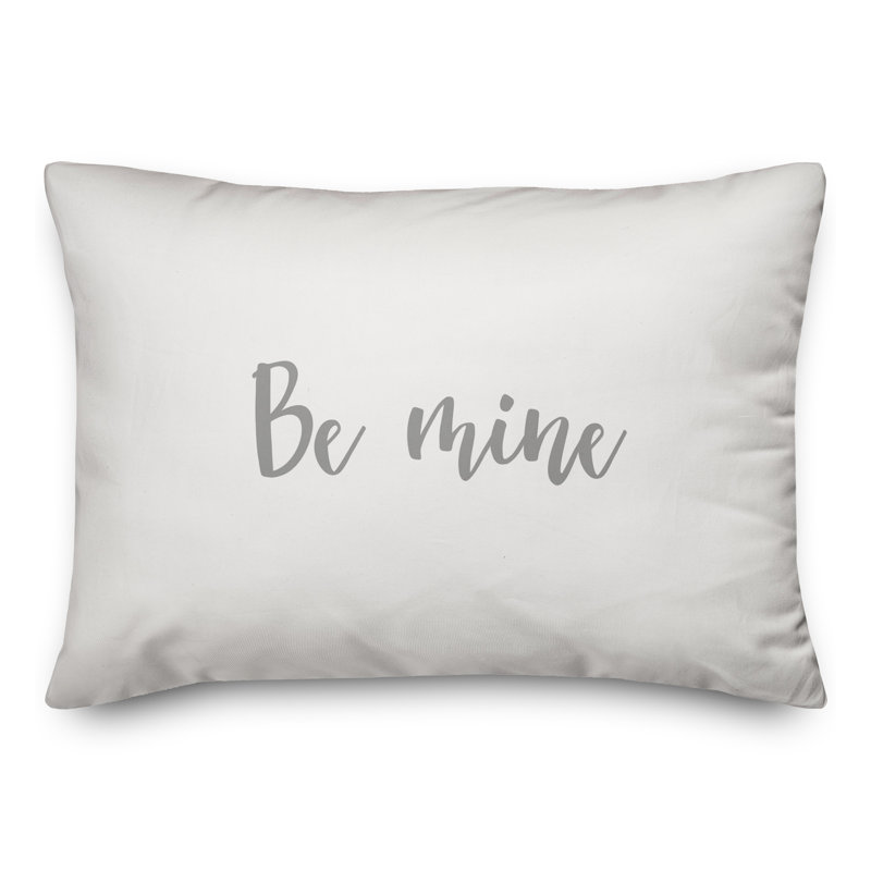  Coussin Be Be Mine, Gris / blanc
