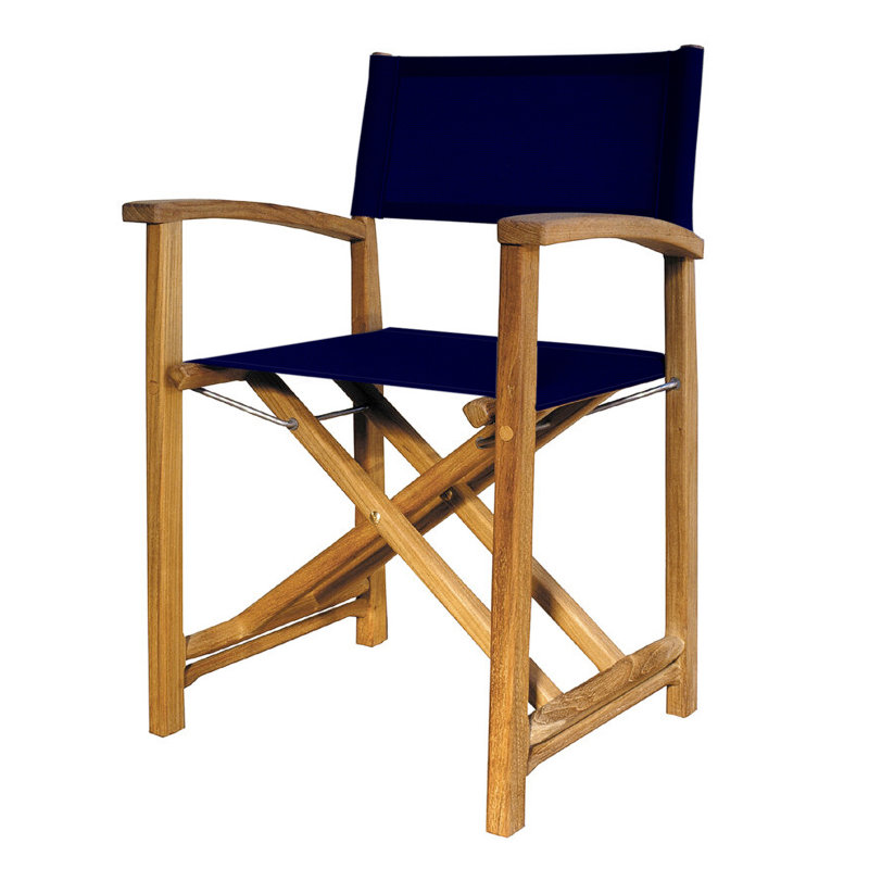 Capri Folding Director Chair, Blue
