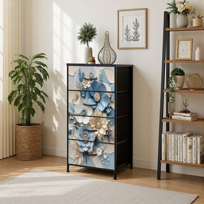 Commode de rangement verticale 4 tiroirs