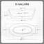 67 Inch Acrylic Freestanding Bathtub Modern Soaking Tub Overflow and Drain