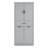 Bathroom Cabinet Grey, Painted Finish, 2 Laundry , Adjustable Shelf, Tipping, Doors And Drawer For House Storage In With &-486256190