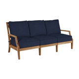 Haley Teak Patio Sofa with Cushions