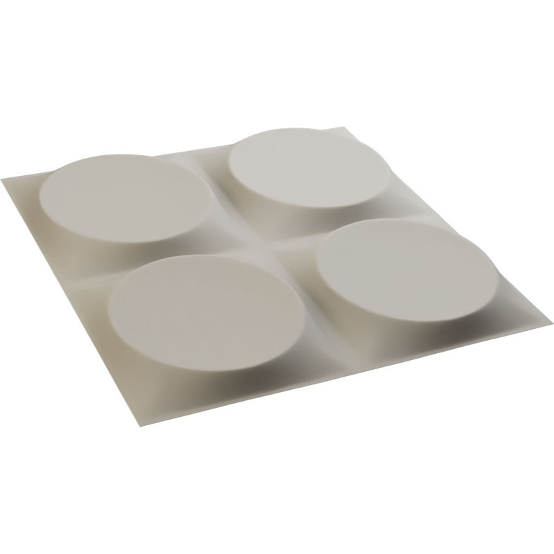 Panneau mural 3D décoratif Adonis EnduraWall, H 11,88 po x l 11,88 po x P 0,61 po, Blanc