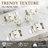 5-Piece Dininng Room Table Set with 4 Uphosltered Dining Chairs, Faux Marble Table Top and Robust Metal Frame Dining Table Set of 5, Space-Saving Design Dinette Set for Home Furniture Kitchen Restaurant-912154674-924555525