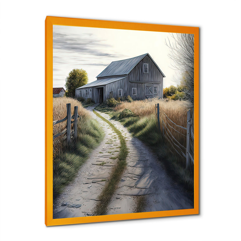 Art mural Aynsley, H 32 po x l 24 po x P 1 po, Impression dorée sur toile encadrée