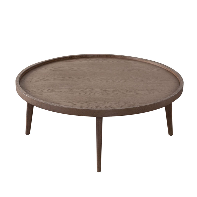 Clover Collection Solid Wood Top Single Coffee Table