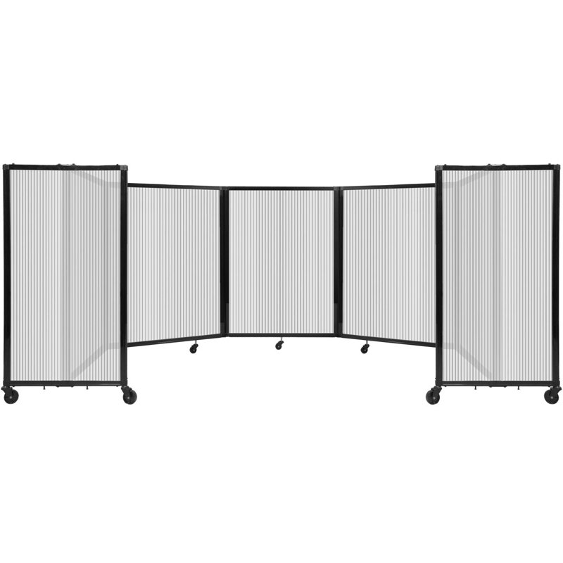 Cloison murale en polycarbonate 360, H 48 po x l 168 po, Transparent