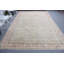 Grand tapis turc Oushak vintage beige pour chambre à coucher bohème - Design oriental antique
