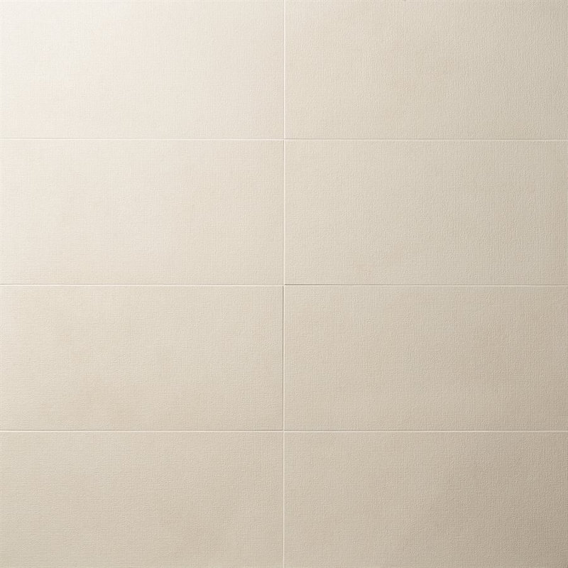 Carreau de mur et plancher en porcelaine 12 po x 24 po, Crème, crème