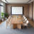Modern Rectangular Solid Wood Conference Table-1968148074