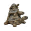 Statue famille en tortue 3 piles