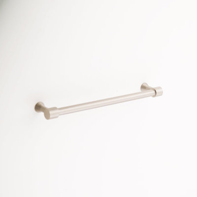 Madelyn Carter Liberty Solid Brass Cabinet Hardware, Polished Nickel Drawer Pull with 8" Centers