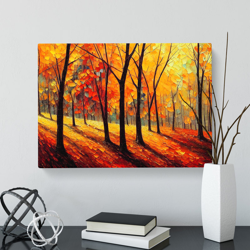 Sublime Autumn Forest Vol.1 Abstract - Wrapped Canvas, 40cm H x 60cm W x 3cm D
