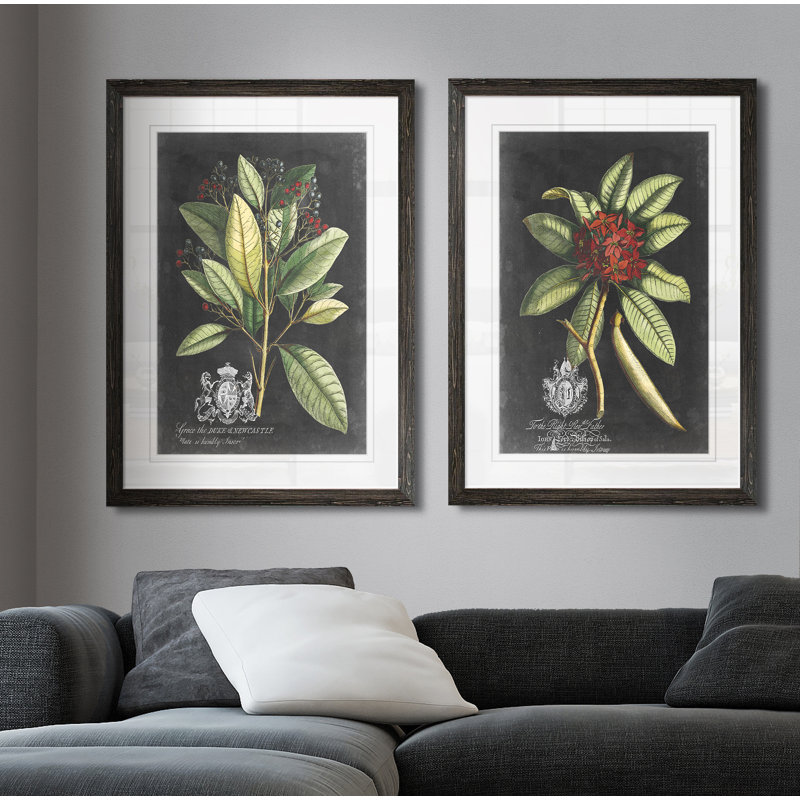 «Royal Foliage III» par Vincent Van Gogh - cadre photo 2 pièces, reproduction d'art, H 24 po x l 18 po x P 1,25 po, Blanc